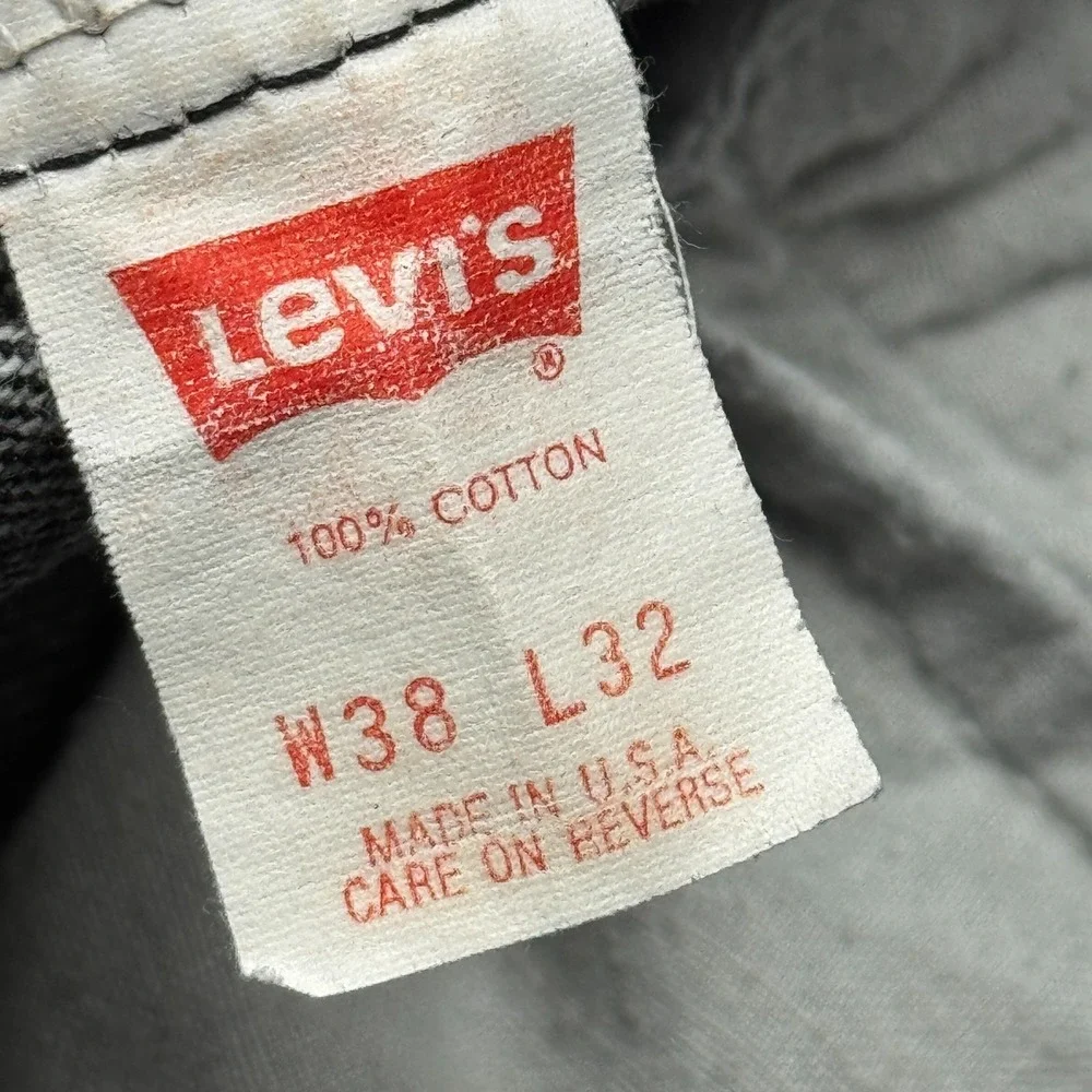 Vintage Levis 540 Jeans Mens 38X32 Fit 36X31 Black Stonewash Made In USA 90'S
